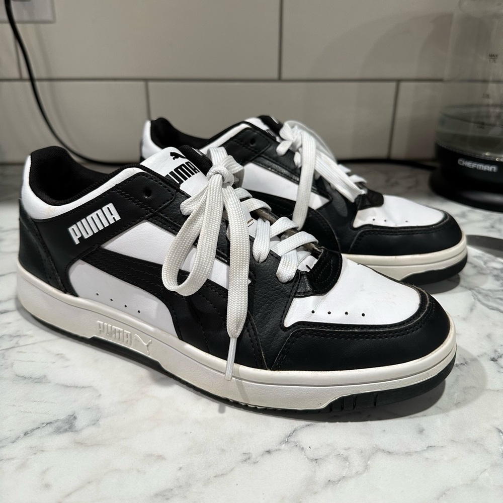 Puma Classic Black and White Sneakers NWOT